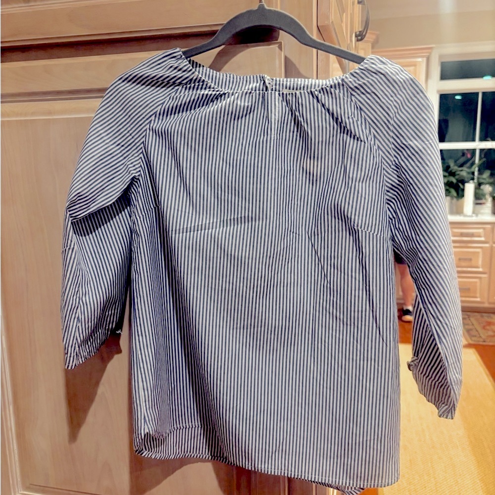 Crew Cuts Blue and white stripe shirt